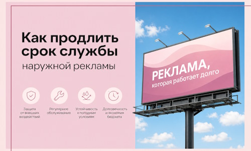 Как продлить срок службы наружной рекламы в Зеленодольске