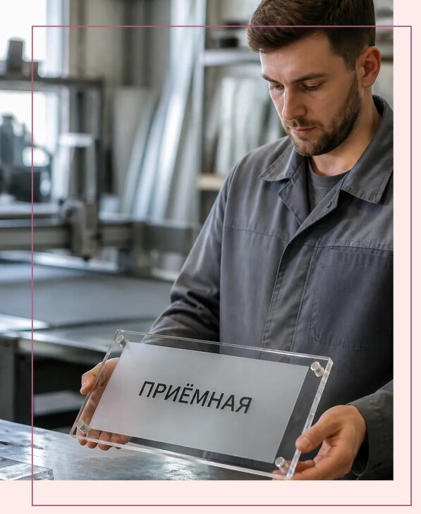 Таблички из оргстекла на заказ в Зеленодольске от 4037 р. | Аванза-Злн